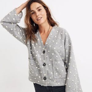 Madewell Texture & Thread Boxy Bobble Cardigan